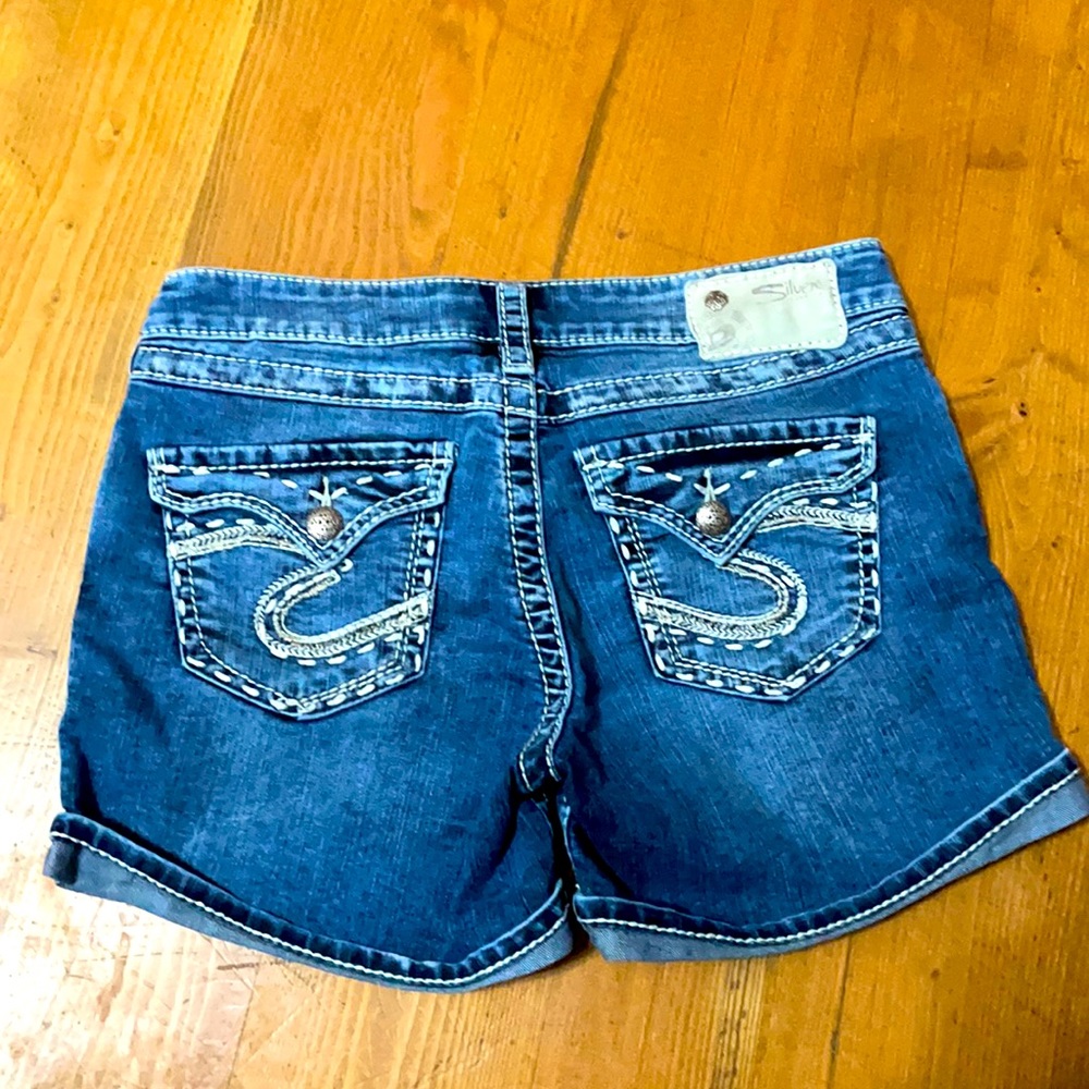 Silver mckenzie flap shorts